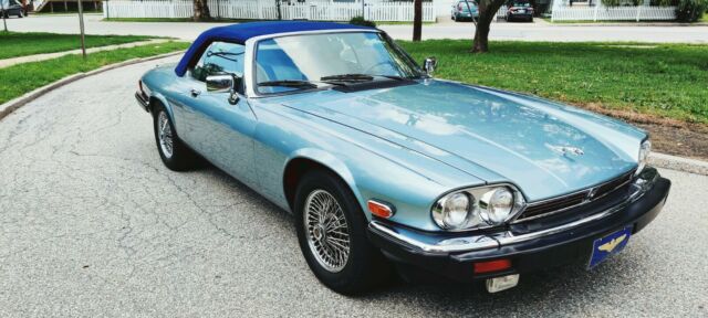 1990 Diamond Blue Jaguar XJS Convertible