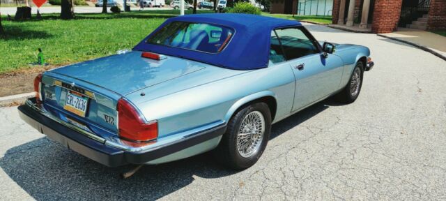1990 Diamond Blue Jaguar XJS Convertible