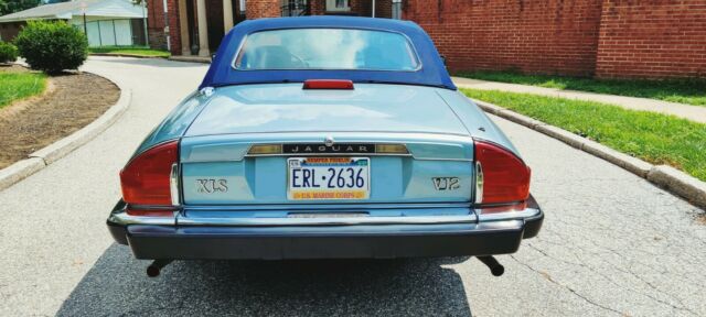 1990 Diamond Blue Jaguar XJS Convertible