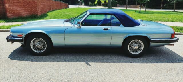 1990 Diamond Blue Jaguar XJS Convertible