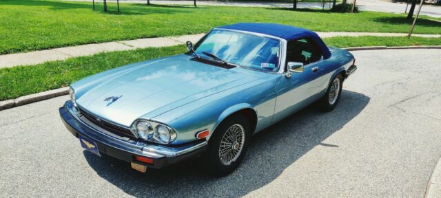 1990 Diamond Blue Jaguar XJS Convertible