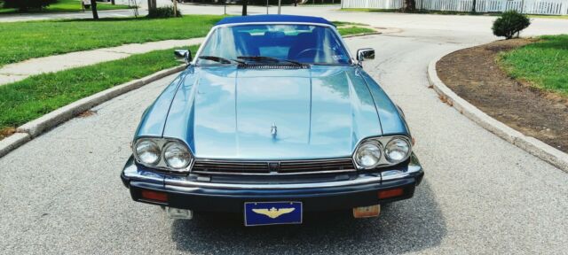 1990 Diamond Blue Jaguar XJS Convertible