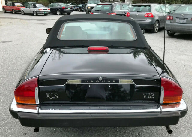 1990 Black Jaguar XJS Convertible