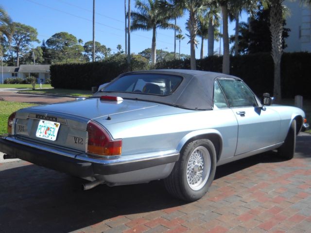 1990 Blue Jaguar XJS Convertible