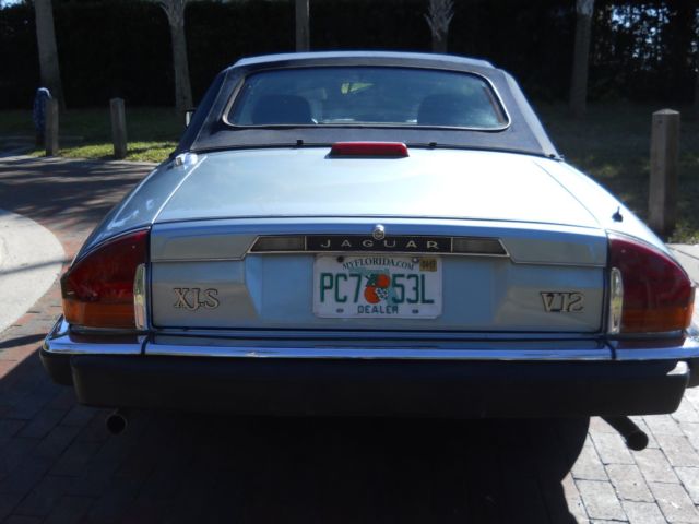 1990 Blue Jaguar XJS Convertible