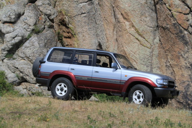 1990 Silver Toyota Land Cruiser SUV
