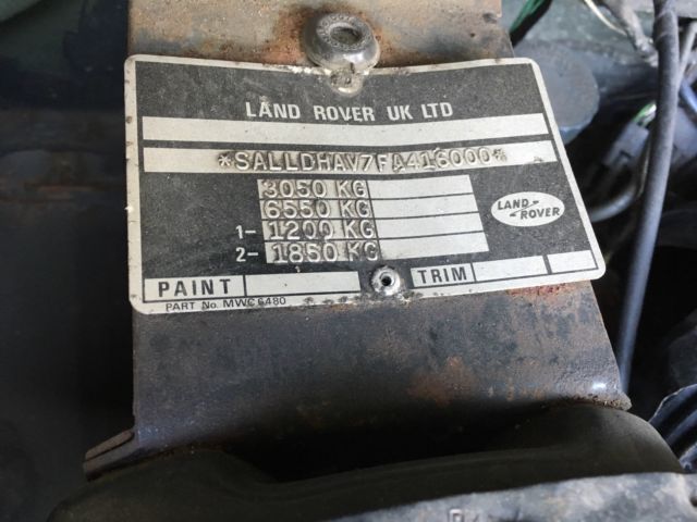 1990 Green Land Rover Defender