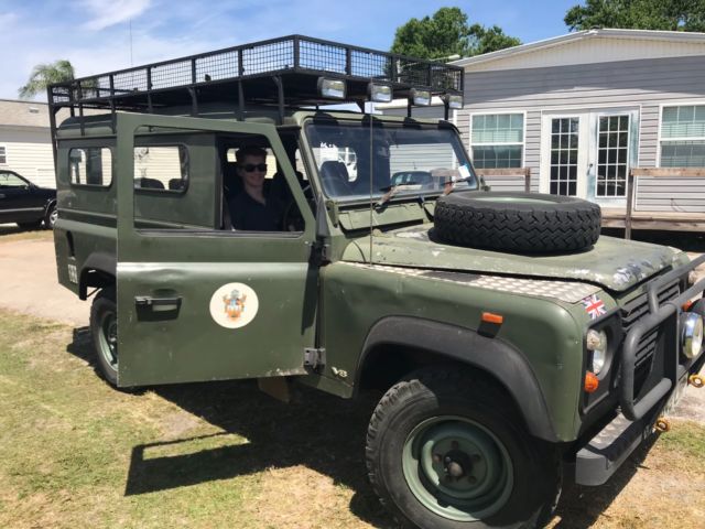 1990 Green Land Rover Defender