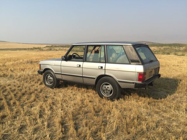 1990 Silver Land Rover Range Rover SUV
