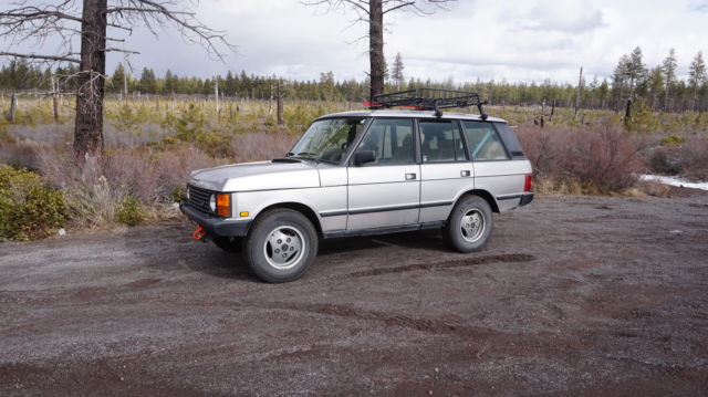 1990 Silver Land Rover Range Rover SUV