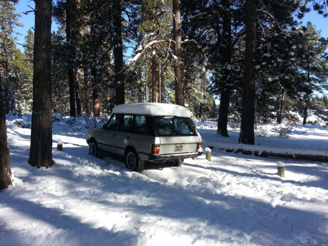 1990 Silver Land Rover Range Rover SUV
