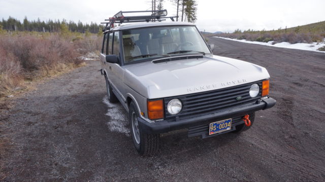 1990 Silver Land Rover Range Rover SUV
