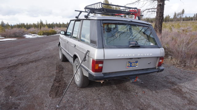 1990 Silver Land Rover Range Rover SUV