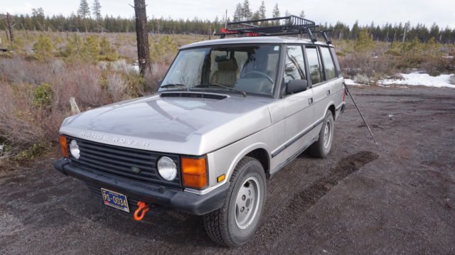 1990 Silver Land Rover Range Rover SUV