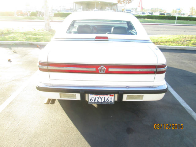 1990 White Chrysler Other Convertible