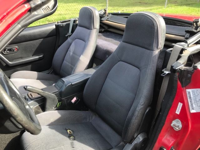 1990 Red Mazda MX-5 Miata Convertible