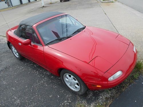 1990 Red Mazda MX-5 Miata Convertible