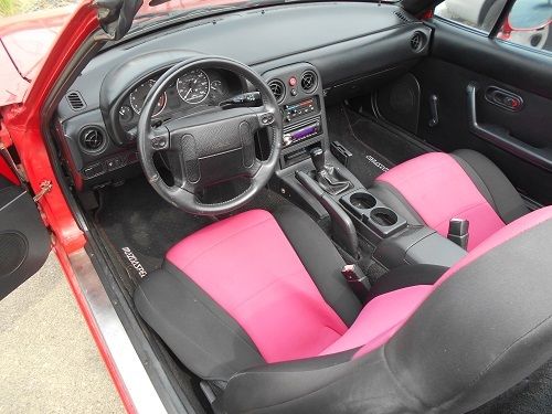 1990 Red Mazda MX-5 Miata Convertible