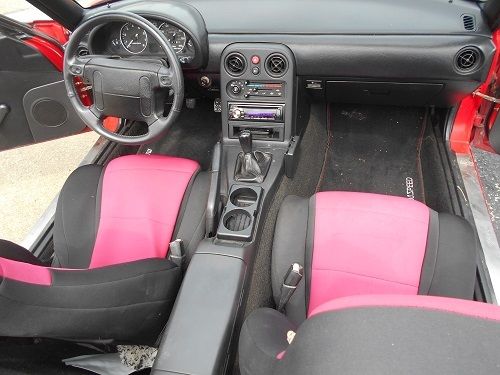 1990 Red Mazda MX-5 Miata Convertible