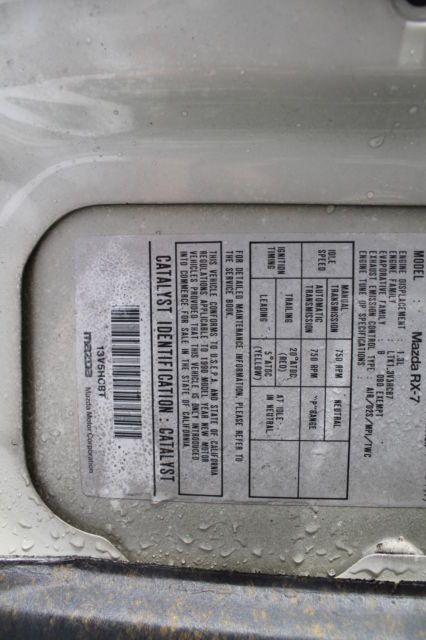 1990 White Mazda RX-7 Coupe