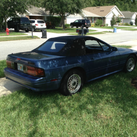 1990 Blue Mazda RX-7 Convertible