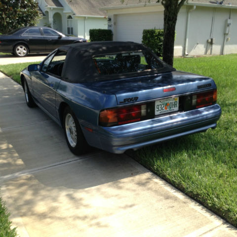 1990 Blue Mazda RX-7 Convertible