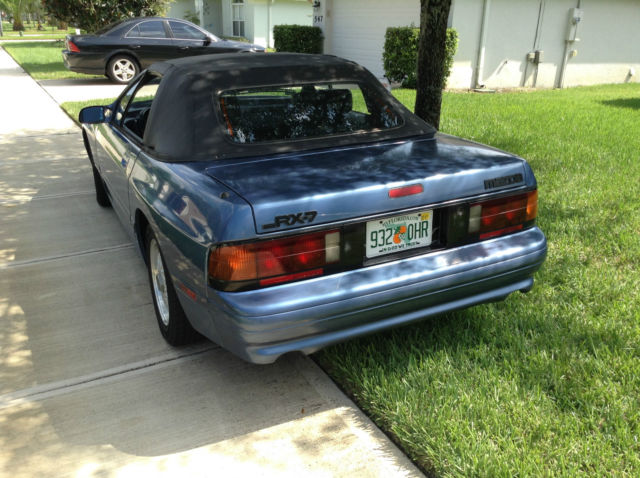 1990 Blue Mazda RX-7 Convertible