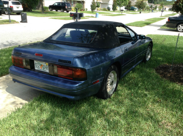 1990 Blue Mazda RX-7 Convertible