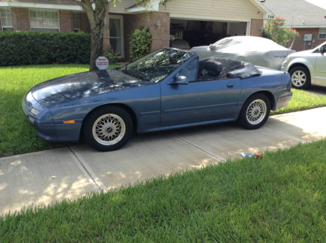 1990 Blue Mazda RX-7 Convertible
