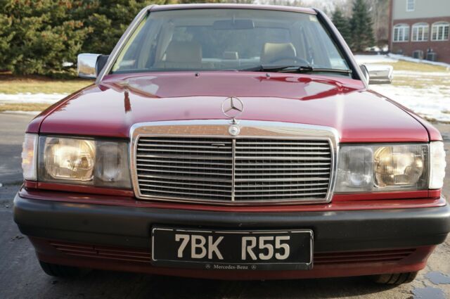 1990 Garnet Red Metallic Mercedes-Benz 190-Series Sedan