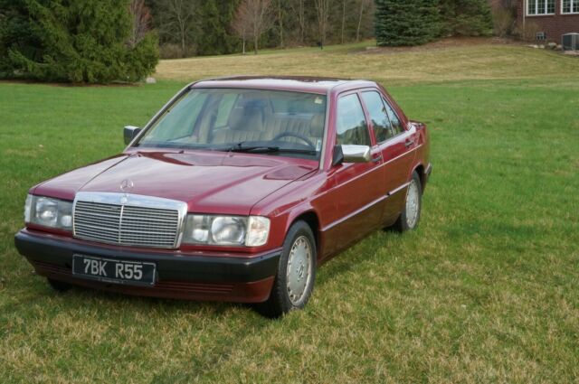 1990 Garnet Red Metallic Mercedes-Benz 190-Series Sedan
