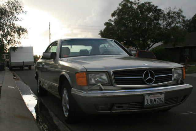 1990 smoke silver Mercedes-Benz 500-Series