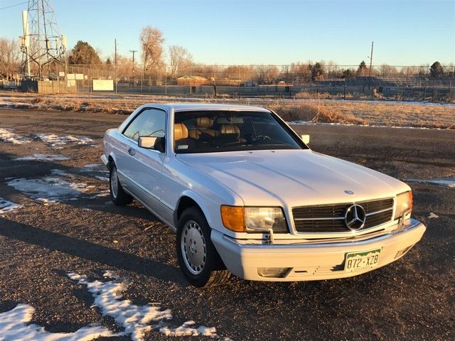 1990 White Mercedes-Benz S-Class Coupe