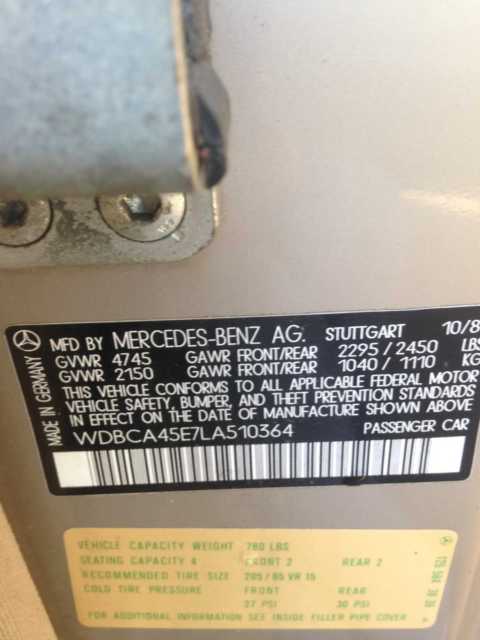 1990 Mercedes-Benz 500-Series