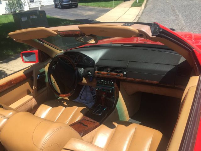 1990 Red Mercedes-Benz 300-Series Convertible