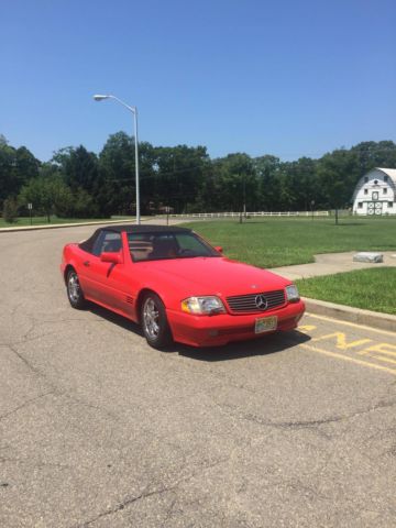 1990 Red Mercedes-Benz 300-Series Convertible