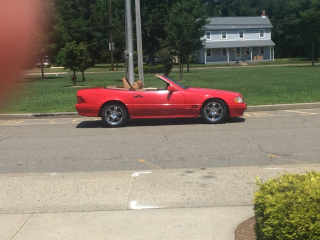1990 Red Mercedes-Benz 300-Series Convertible
