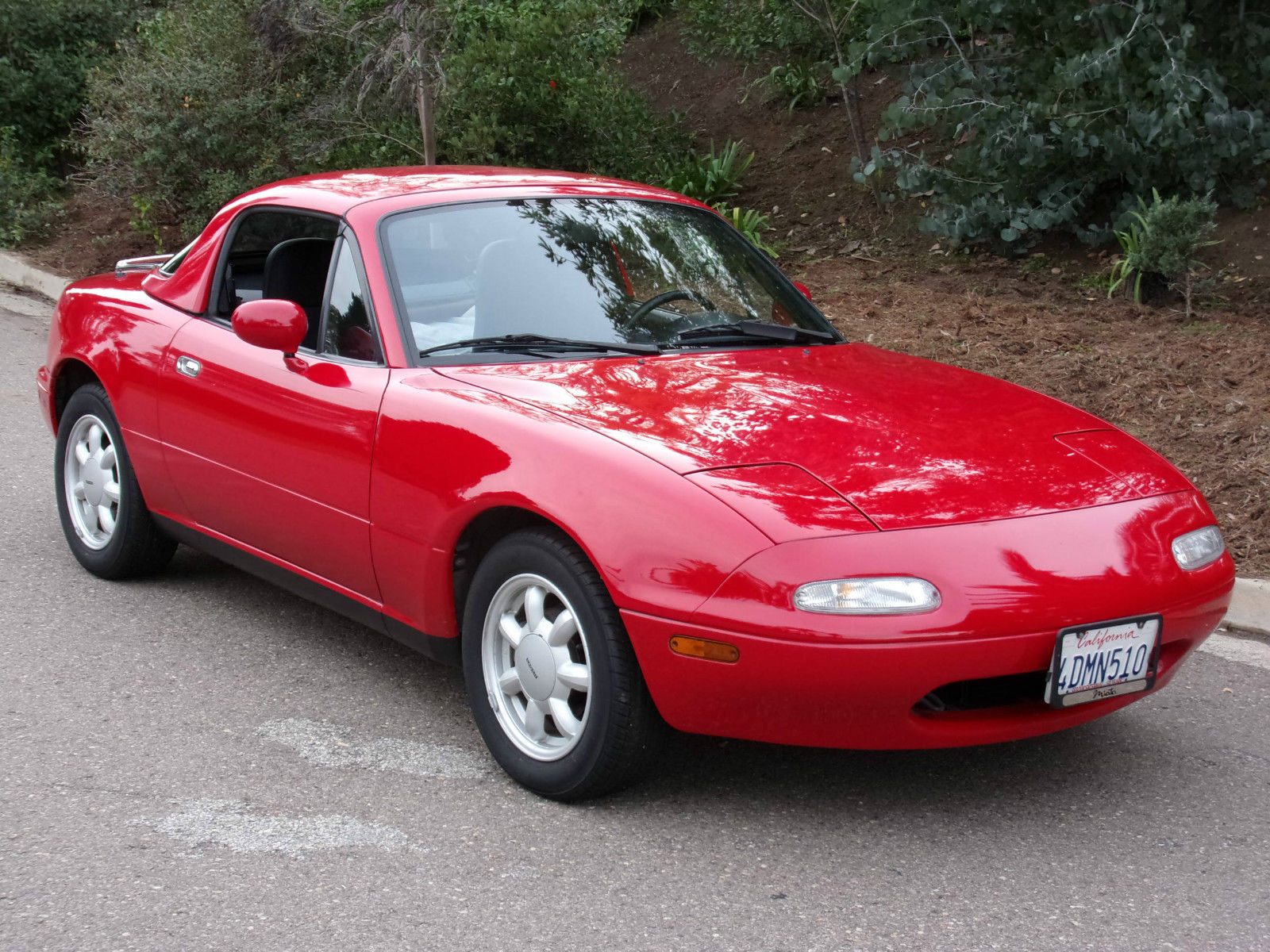 1990 Red Mazda MX-5 Miata Convertible
