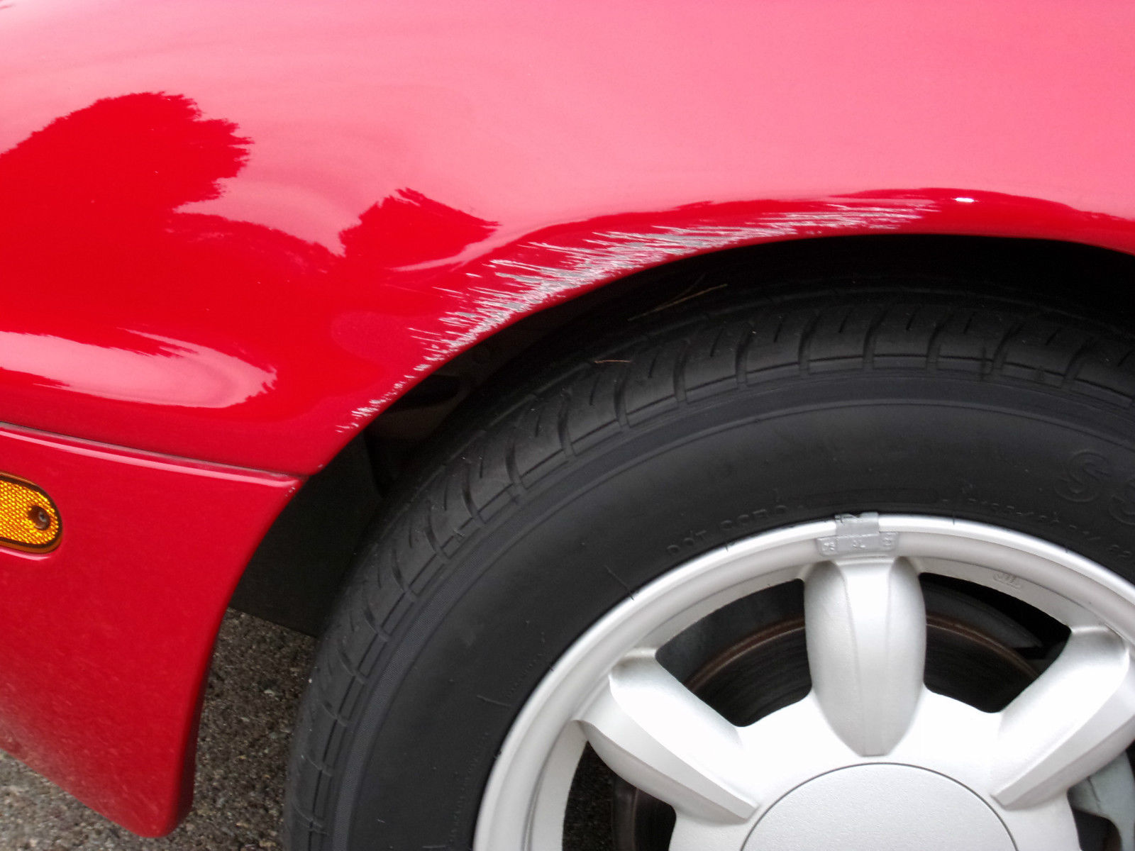 1990 Red Mazda MX-5 Miata Convertible