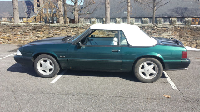 1990 Green Ford Mustang Convertible