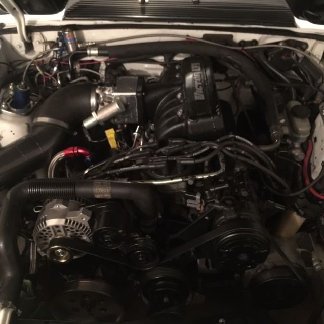 1990 White Ford Mustang Hatchback