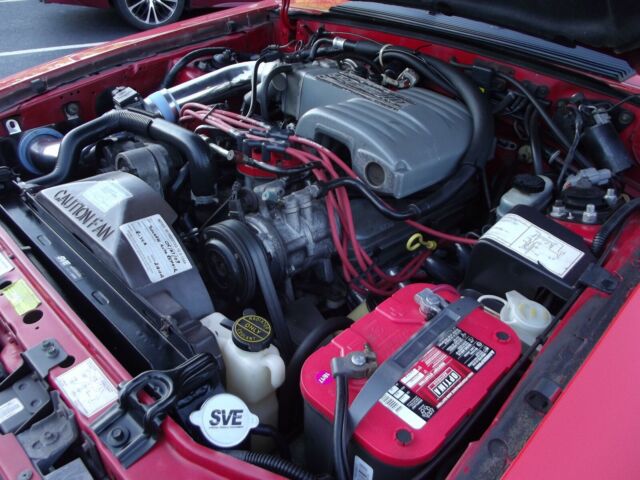 1990 Red Ford Mustang Hatchback