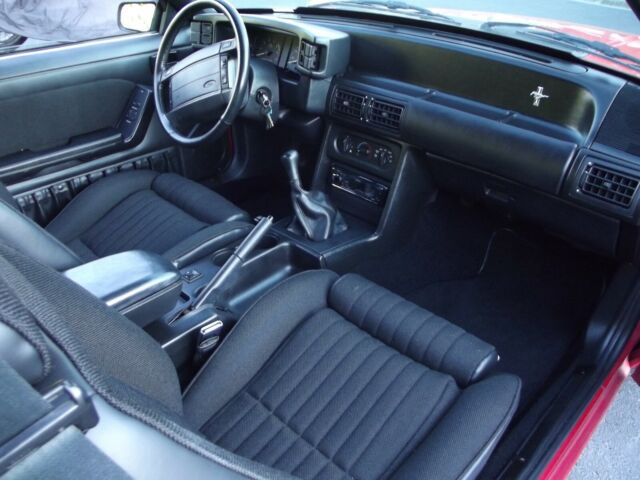 1990 Red Ford Mustang Hatchback