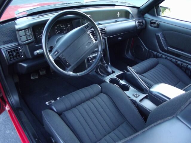 1990 Red Ford Mustang Hatchback