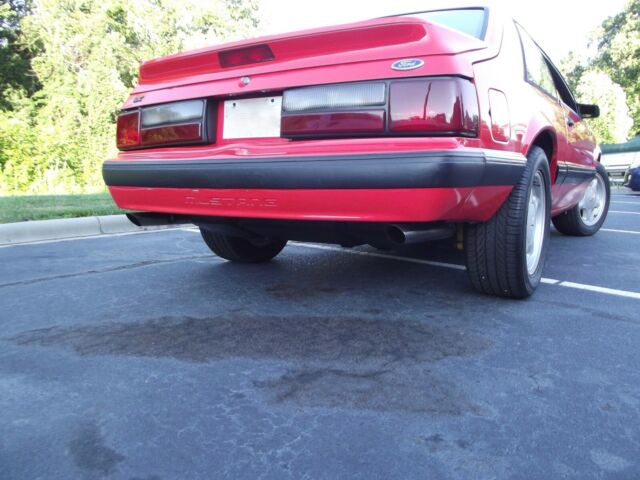 1990 Red Ford Mustang Hatchback