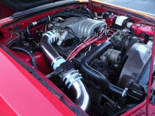 1990 Red Ford Mustang Hatchback