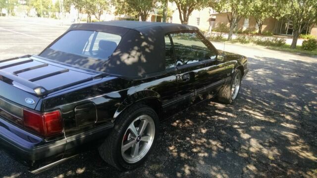 1990 Black Ford Mustang Convertible