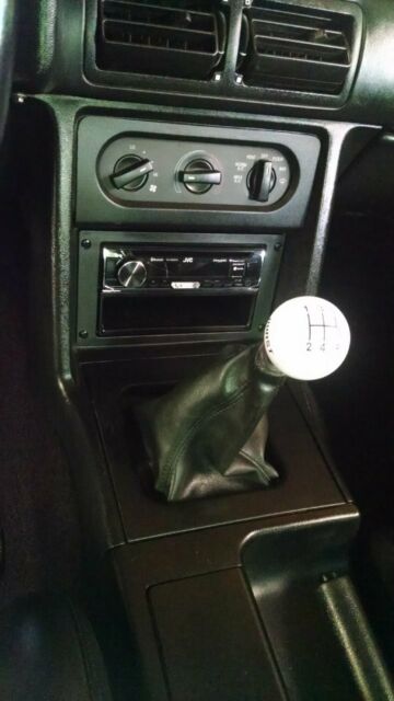 1990 Black Ford Mustang Convertible