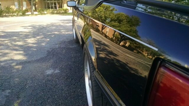 1990 Black Ford Mustang Convertible