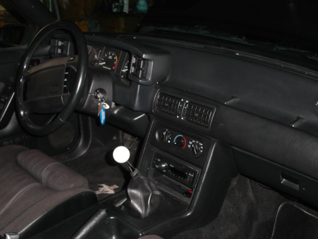 1990 Black Ford Mustang Coupe